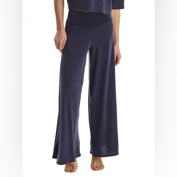 Commando Pants - COMMANDO || Vegan Silk Wide-Leg Pants in Steel Blue - SZ XS 💫RARE💫